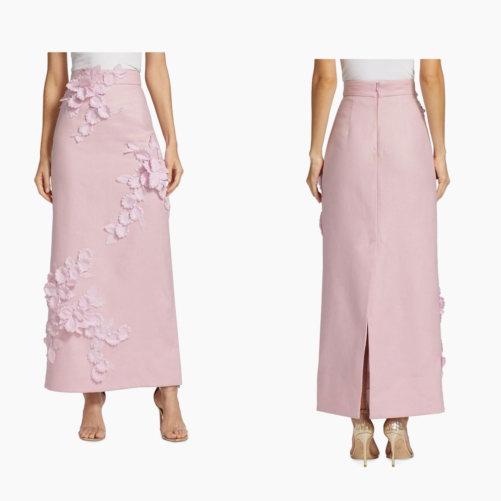 NWOT Zimmermann High Tide Flower Maxi Linen Skirt Size medium/1 - Picture 4 of 10